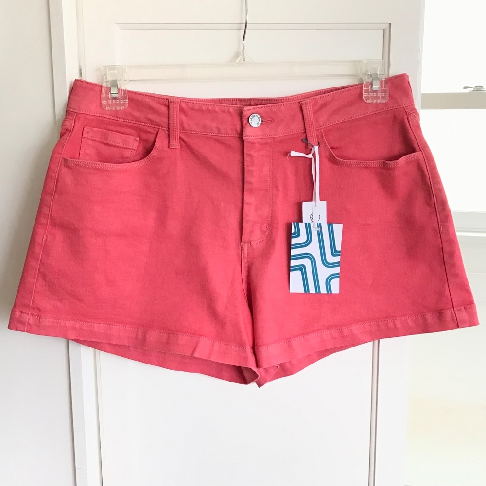 MARKET & SPRUCE Pink Shorts Dylan Women’s Size 12 NWT - Picture 2 of 16